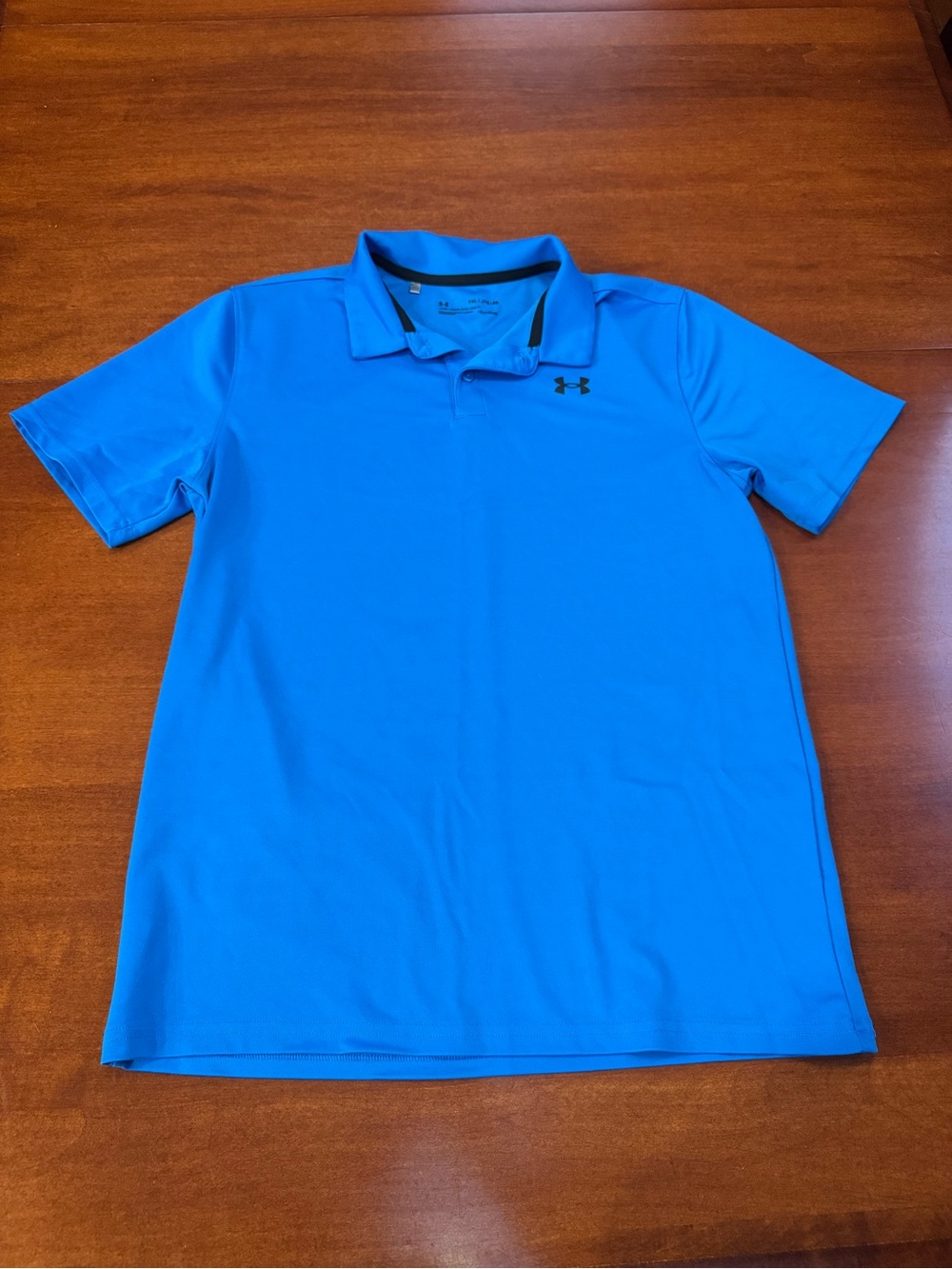 Under Armour Boys YXL HeatGear Blue Performance Golf Polo Loose Fit